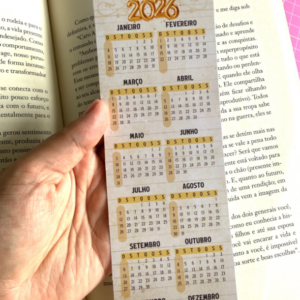 Marcador de página- calendário