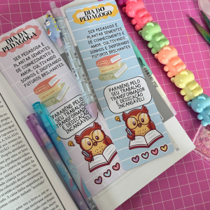 Marca página - dia do pedagogo