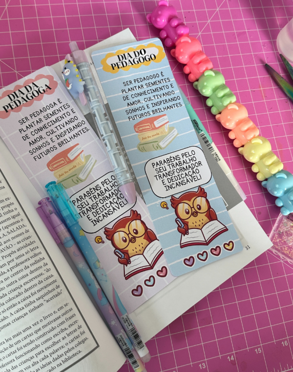 Marca página - dia do pedagogo