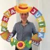 Decoração bambolê - festa junina e julina