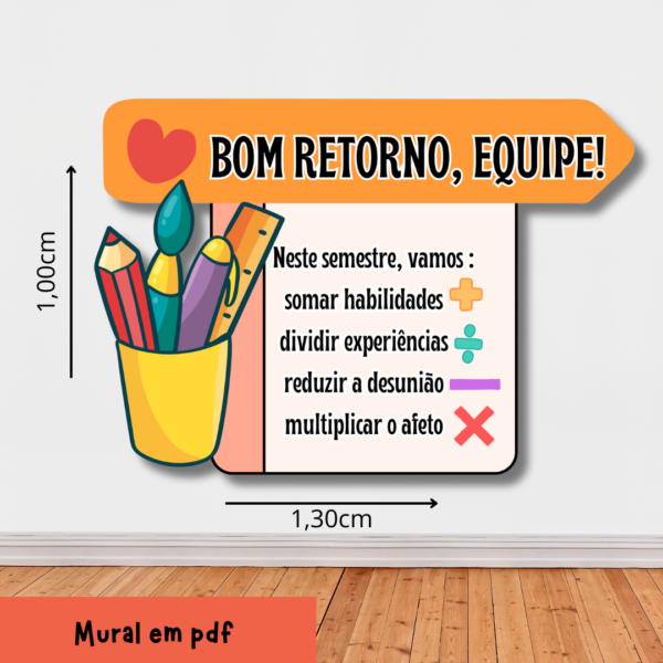 Mural equipe - somar