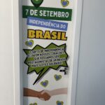 Decoração porta - independência do Brasil