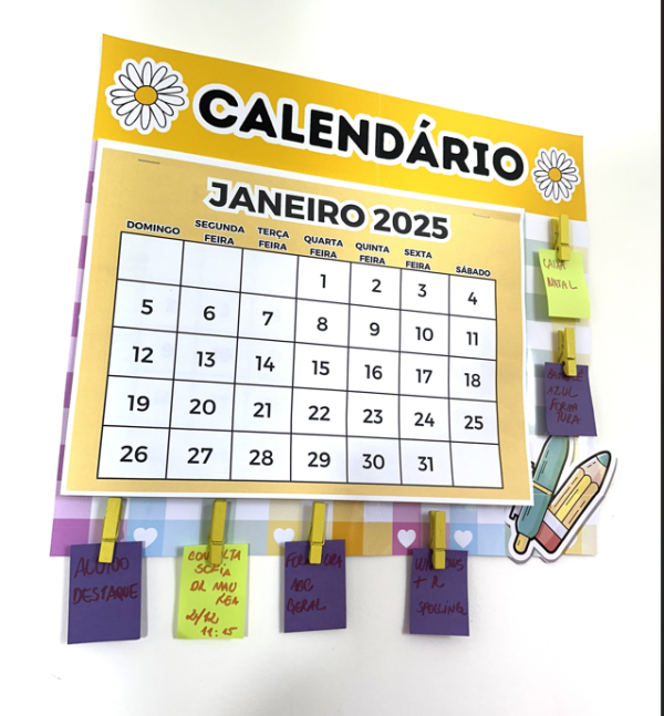 Calendário parede 2025