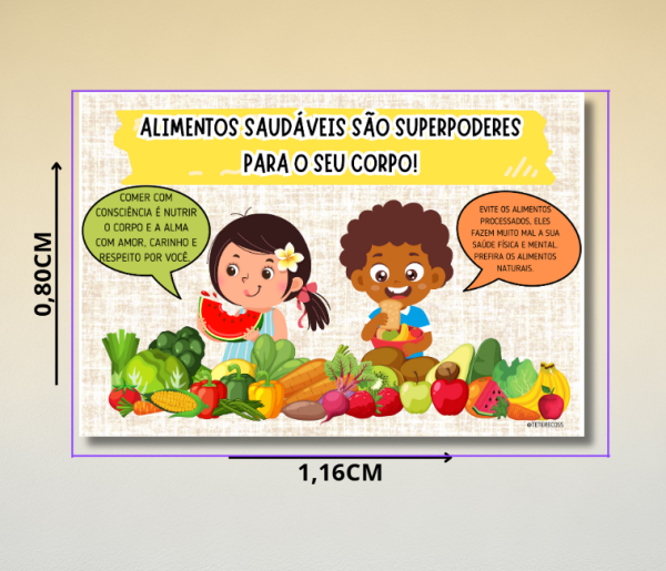 Mural alimentação saúdavel