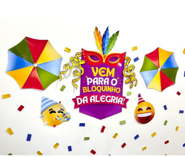 Kit carnaval bloquinho da alegria