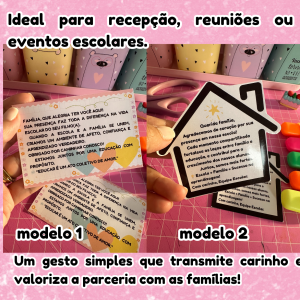 Cartão reunião de pais- familia