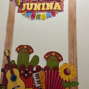 Mural para foto festa junina