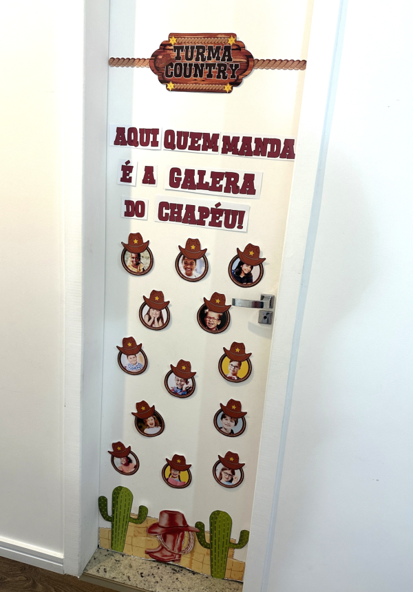 Decoração porta - COUNTRY (festa junina)