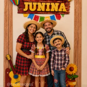 Mural para foto festa junina