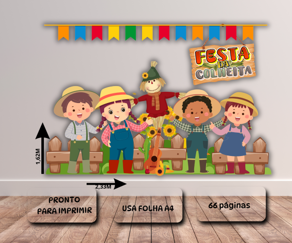 Mural festa da colheita