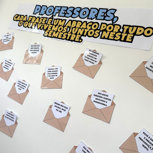 Mural cada frase é um abraço