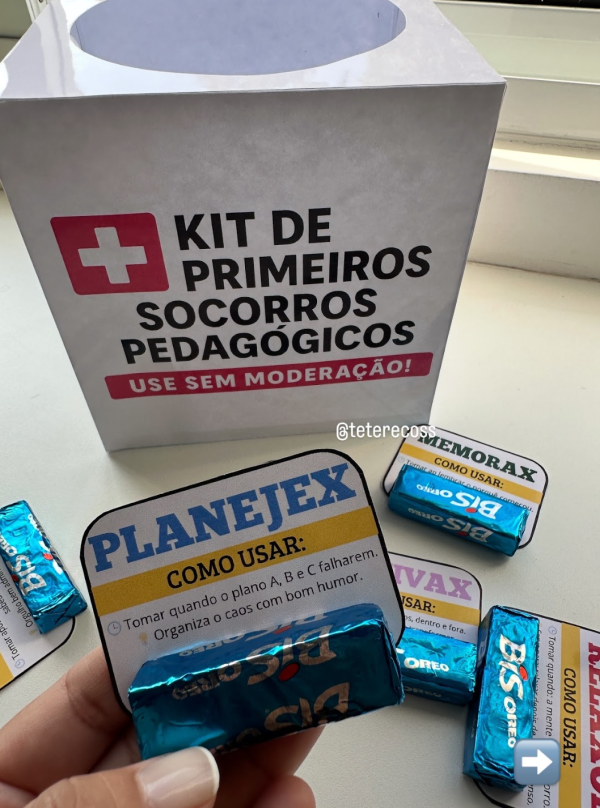 kit primeiros socorros pedagógicos