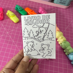 Livrinho para colorir ursinho
