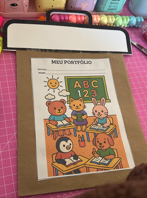 ð Kit Capa de Portfólio Escolar  - Imagem 4