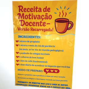 Mural receita motivação docente- retorno