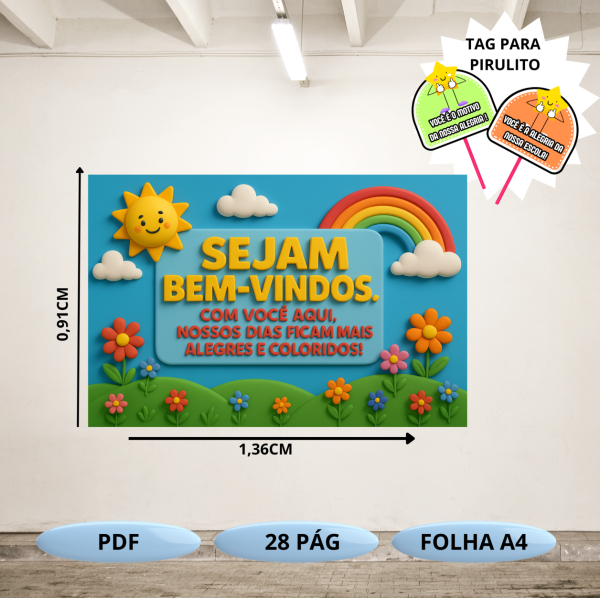 Mural sol - volta as aulas