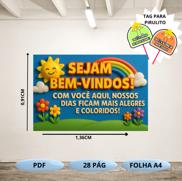 Mural sol - volta as aulas