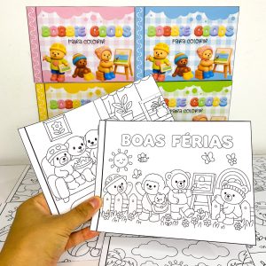 Atividade estilo bobbie good -colorir - férias