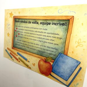 Mural equipe incrível retorno