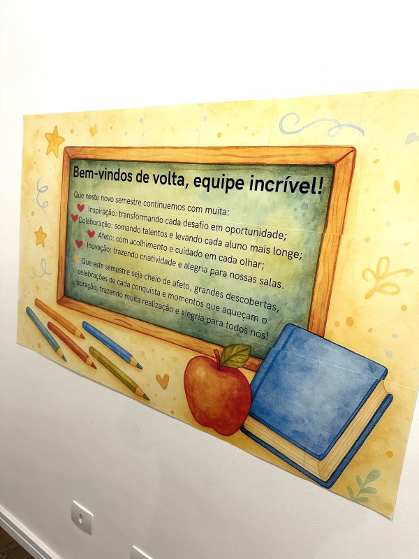 Mural equipe incrível retorno