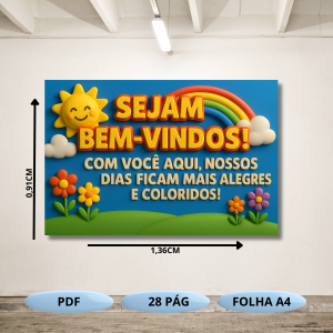 Mural sol - volta as aulas