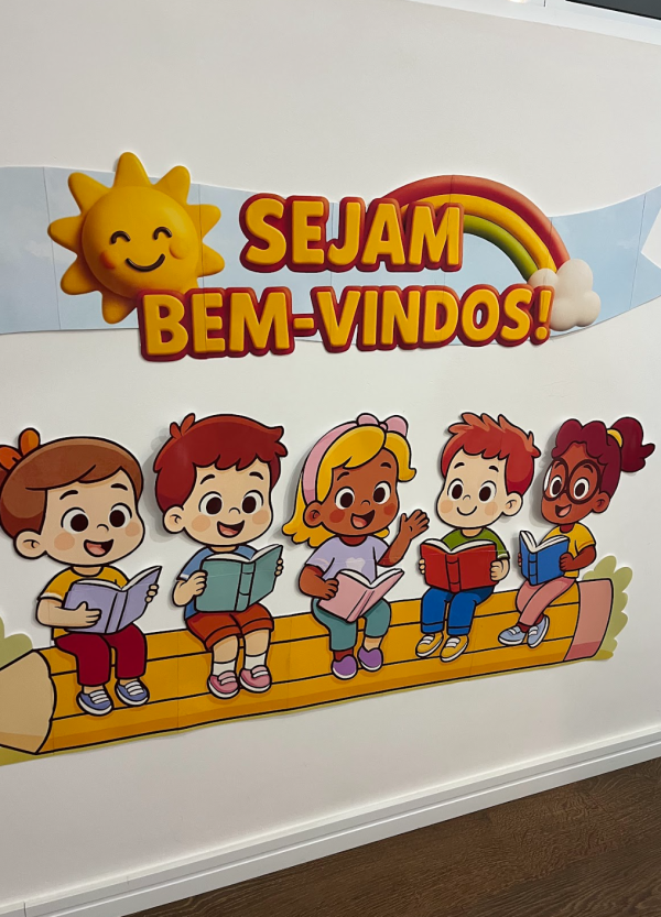 Mural crinças com livro- volta as aulas - Imagem 5