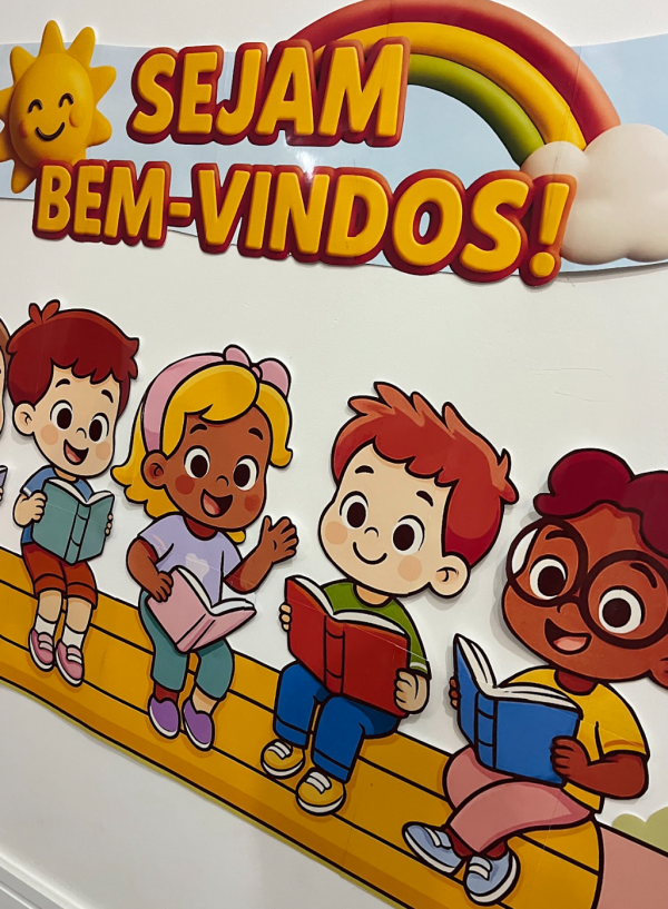 Mural crinças com livro- volta as aulas - Imagem 4