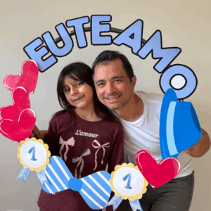 decoração bambole - eu te amo -Dia dos Pais