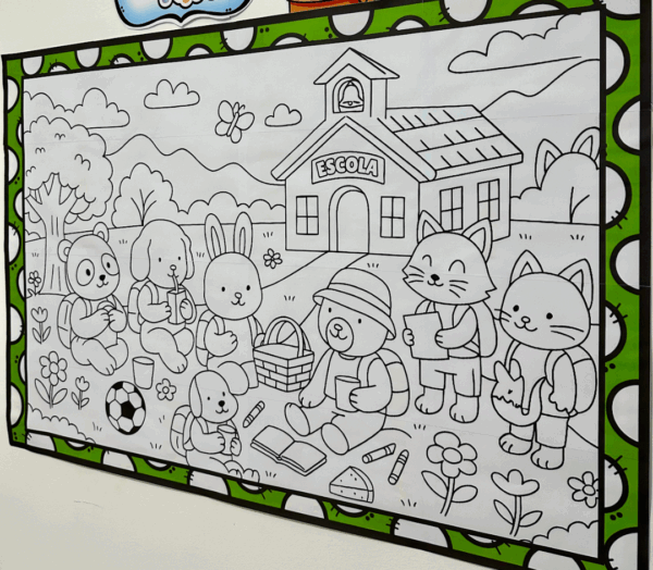 Painel para colorir bobbie goods- volta as aulas - Imagem 2