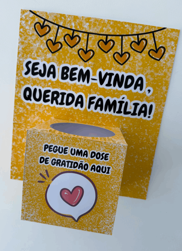 Caixa família amarela