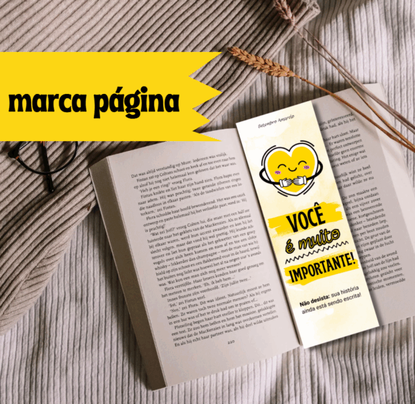 ð Kit Setembro Amarelo – coração quadro - Imagem 2