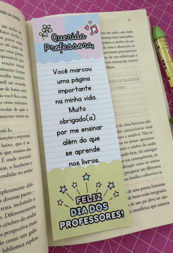 ð Marcadores de Página – Dia dos Professores ✏️ - Imagem 3