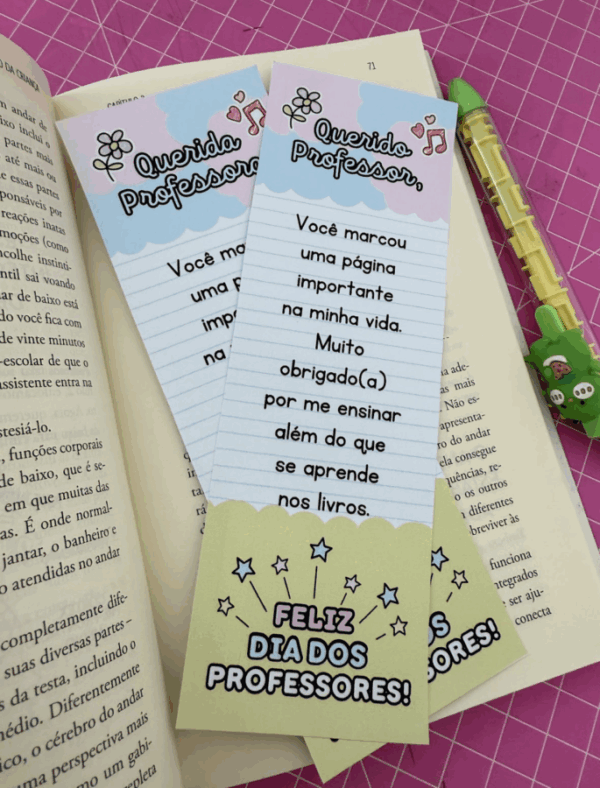 ð Marcadores de Página – Dia dos Professores ✏️