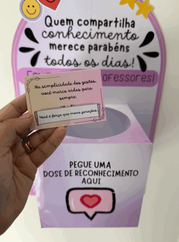 Caixa dia dos professores