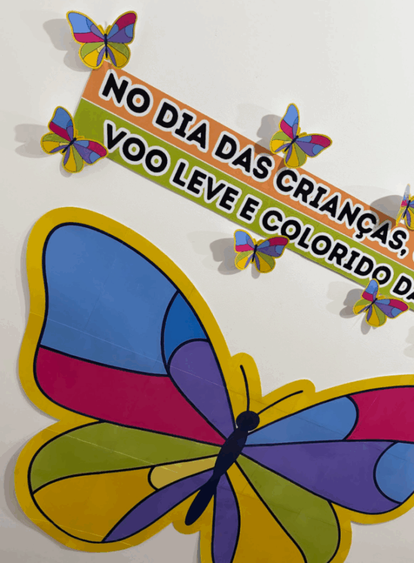 Painel borboleta - dia das crianças - Imagem 2