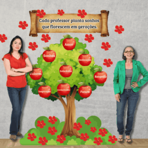 painel árvore dia dos professores