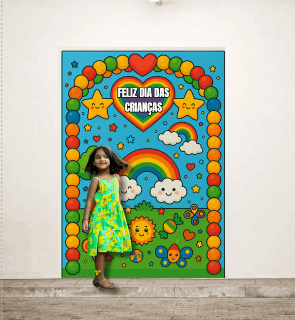 Painel foto balões - dia das crianças