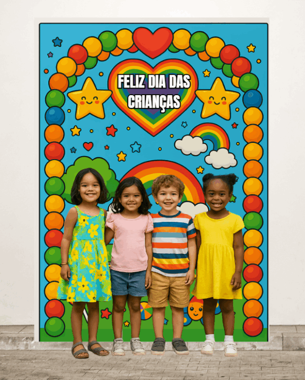 Painel foto balões - dia das crianças - Imagem 2