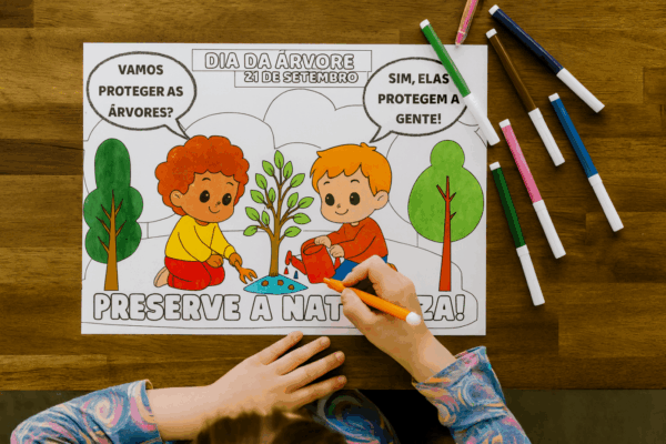 ð³ Mural Dia da Árvore – 21 de Setembro ð³ - Imagem 2