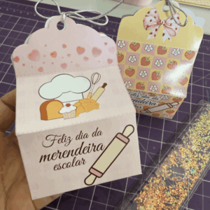 Caixinha mimo dia das merendeiras