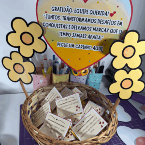 Cesta equipe querida - encerramento ano