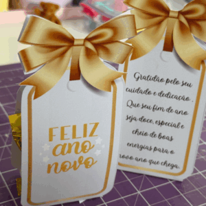 Tag dourada - Fim de Ano