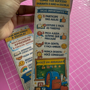 ð MARCA-PÁGINAS MOTIVACIONAIS – VOLTA ÀS AULAS