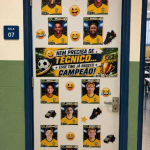 Painel figurinha da copa