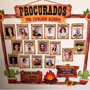 Painel procurados- festa junina