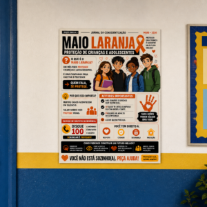 Maio laranja adolescentes painel +atividades