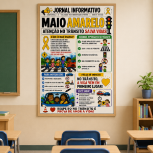 Painel + atividades maio amarelo 2026