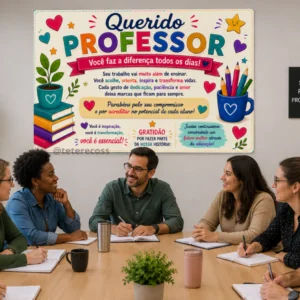 Mural professor/educador - conselho de classe ou reunião