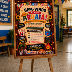 PAINEL “BEM-VINDO AO NOSSO ARRAIÁ”