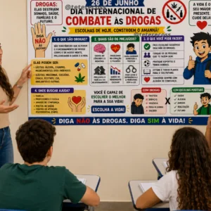 Painel Dia Internacional de Combate às Drogas